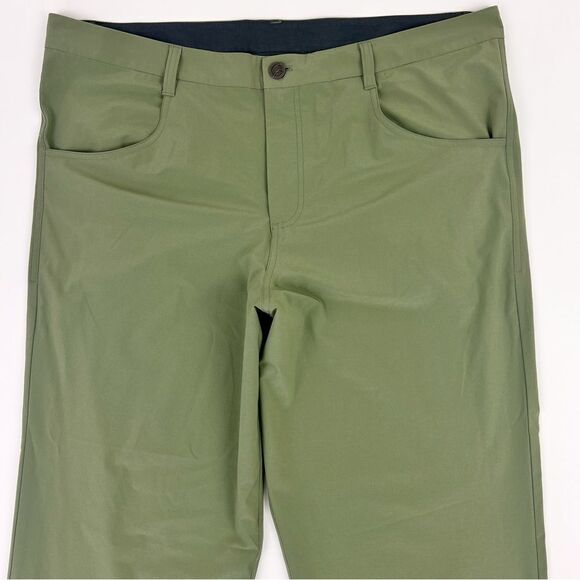 Free Fly Men's Performance Stretch Wicking Tech Chino Nomad Pants 40/32 Green - Picture 2 of 9